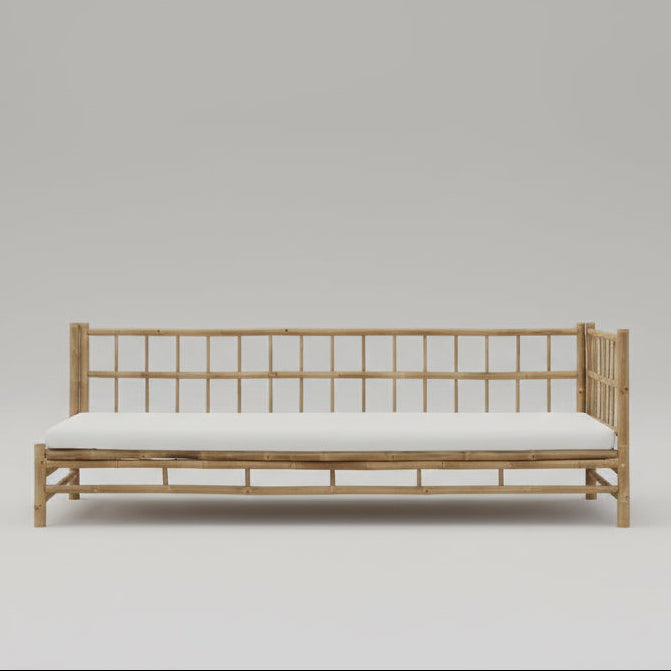 white lounge bed