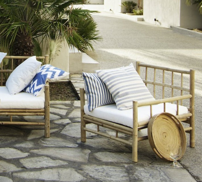 tine k bamboo outdoor lounge sofa 
