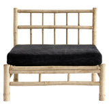 Bamboo module chair in black