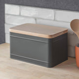 charcoal grey bread bin Borough by Garden Trading 