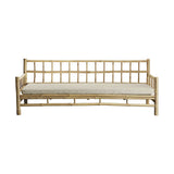 Tine K bamboo garden sofa with sand cushion
