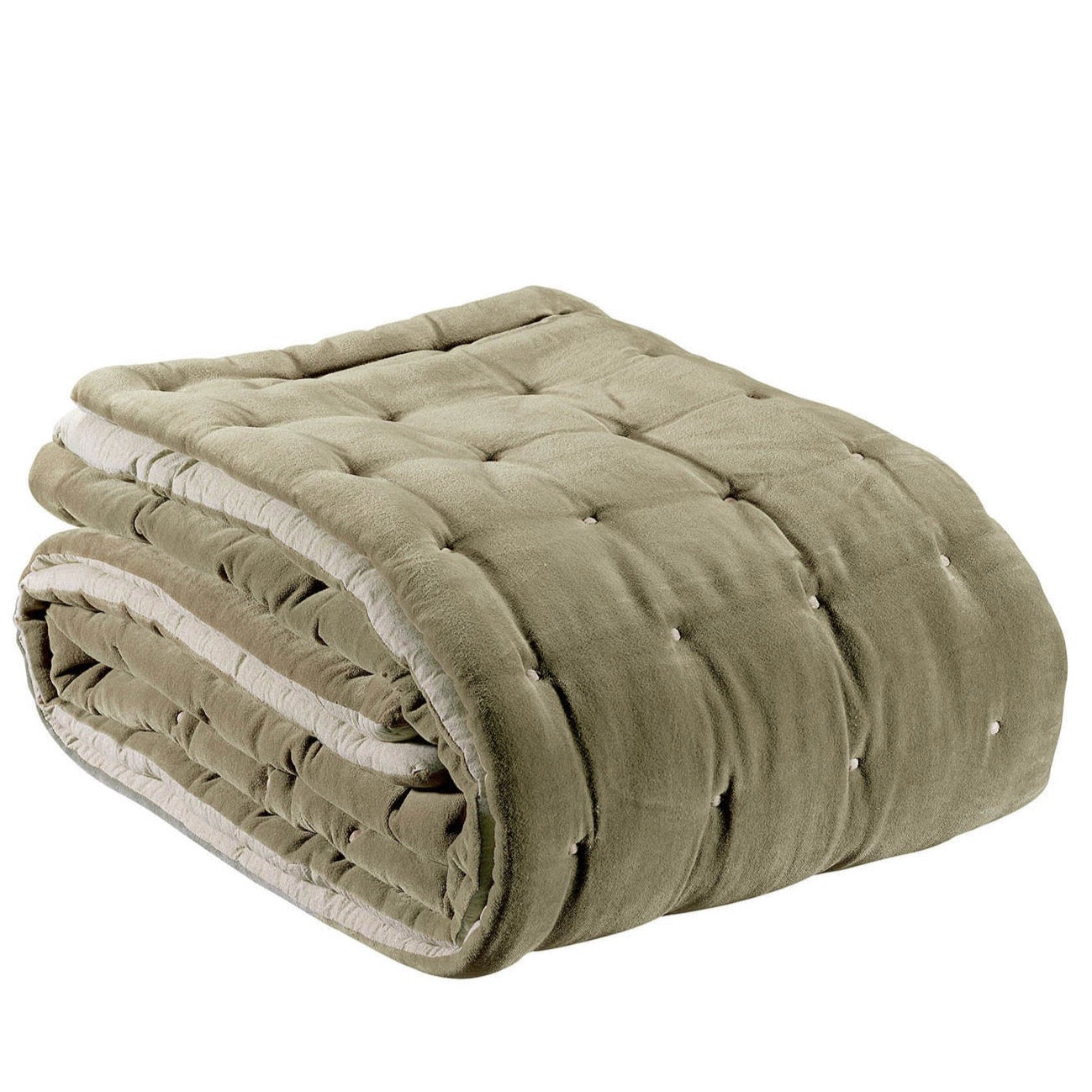 beige velvet throw