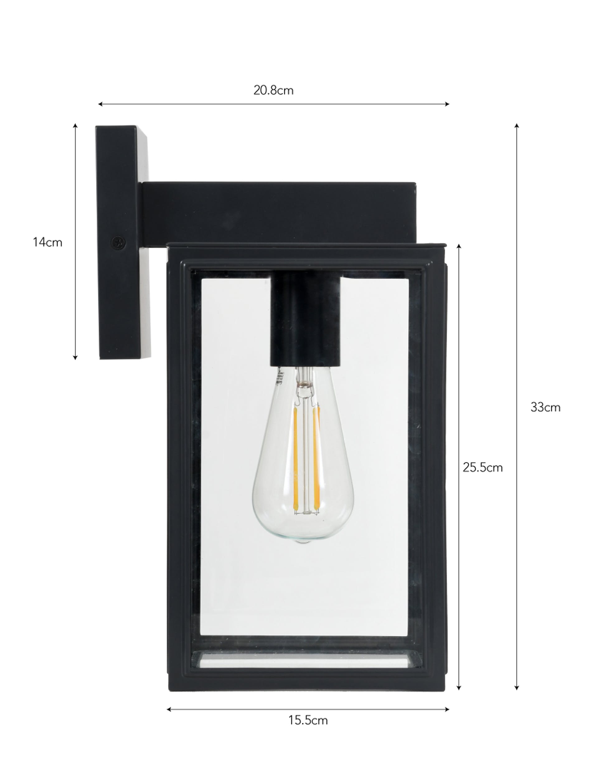 grey outdoor wall light Belgrave