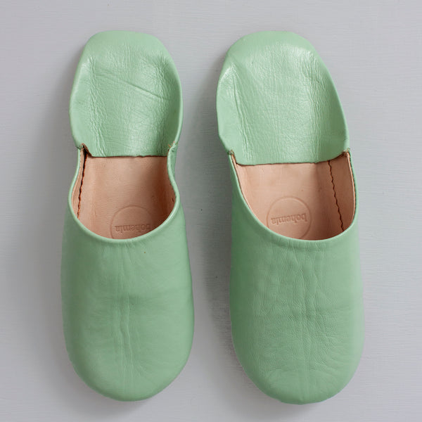 Sage green ladies Babouche slippers