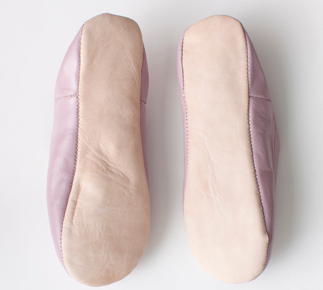 Moroccan babouche leather slippers
