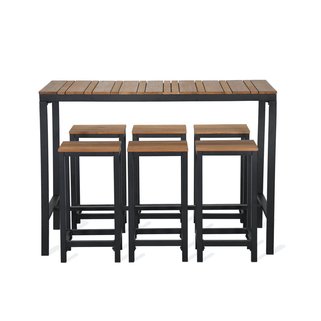 camley bar table and bench set 