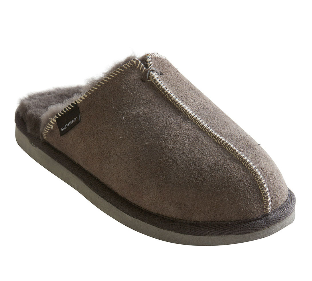 Shepherd sheepskin slippers in grey 