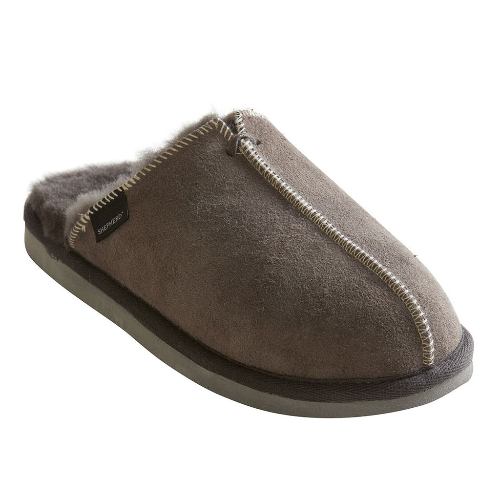 Shepherd sheepskin slippers in grey 