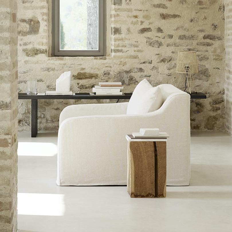 Tine K armchair soft in white