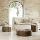Tine k Drum coffee table in bronze 