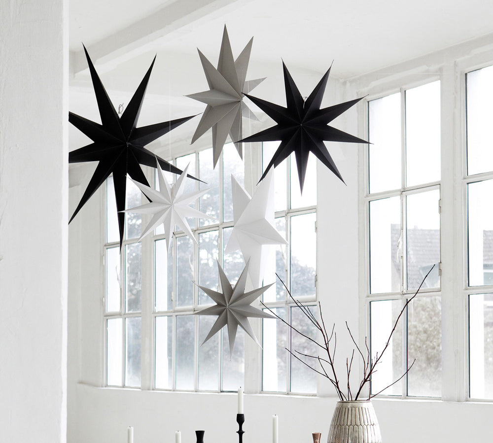 Christmas paper star decorations
