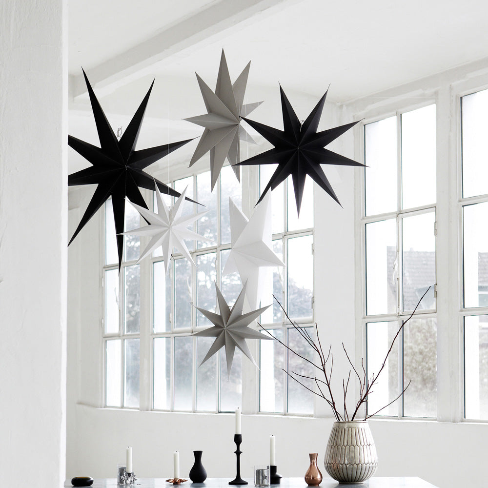 Christmas paper star decorations