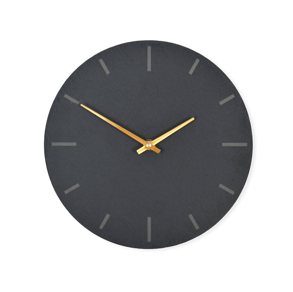 dark grey wall clock 