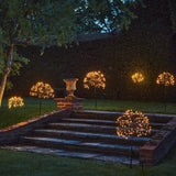 small and large dandelion solar stake lights 