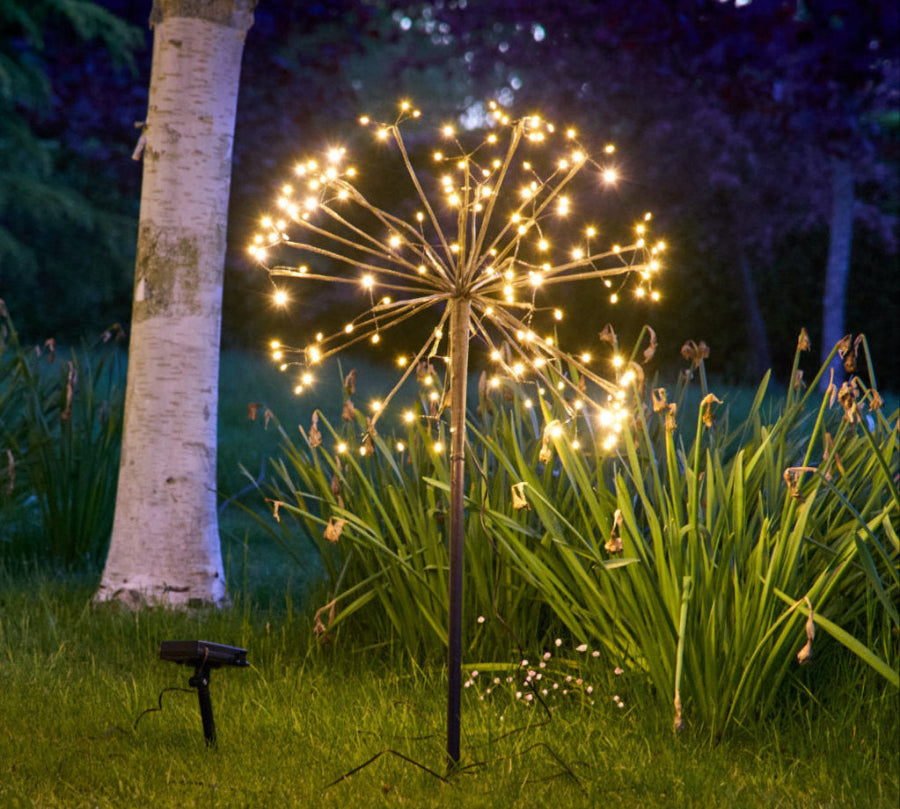large dandelion solar stake light 