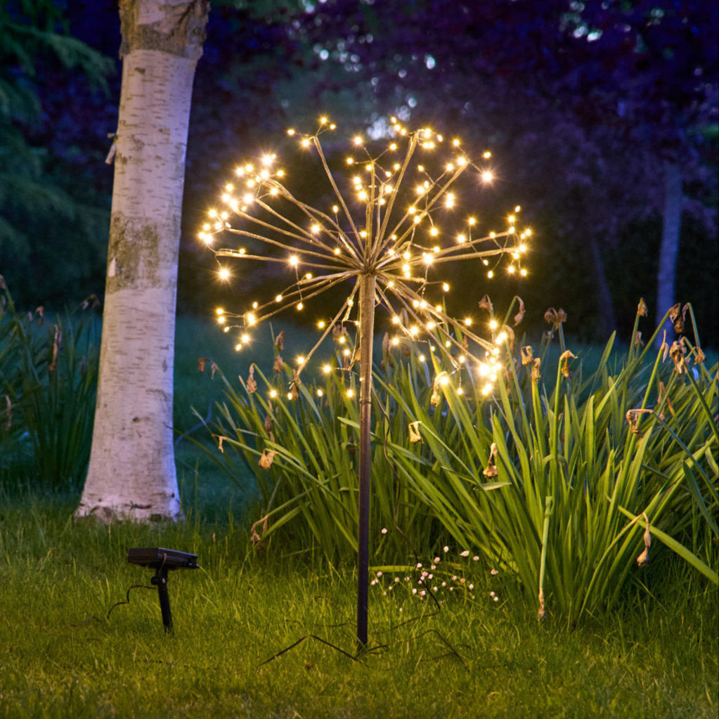 large dandelion solar stake light 