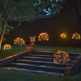 small and large dandelion solar stake lights 