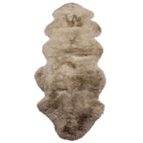 double taupe sheepskin rug 