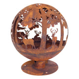 Woodland Laser Cut Fire Globe