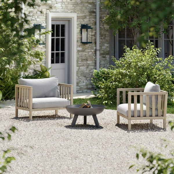 Porthallow outdoor wooden armchair 