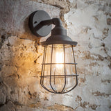Finsbury outdoor wall light in dark grey
