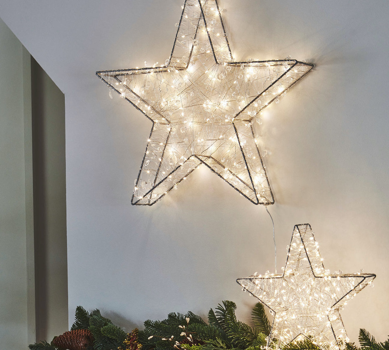 large Christmas star light with LED lights 