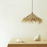 Raffia palm leaf pendant light from Tine K home 