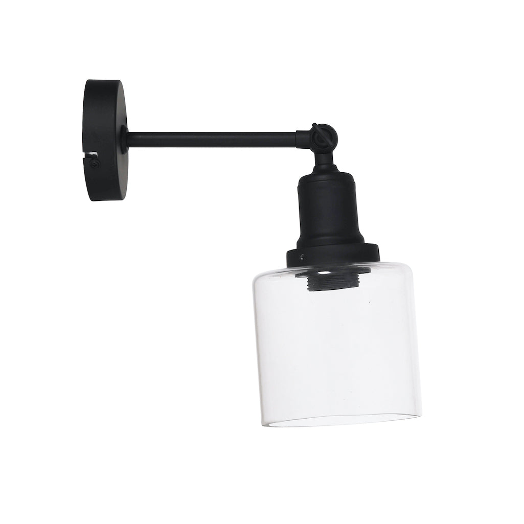 Hoxton glass cylinder wall light by Garden Trading