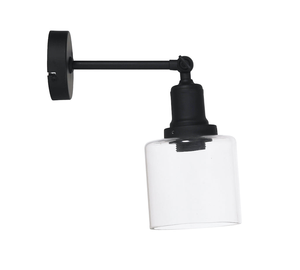 Hoxton glass cylinder wall light by Garden Trading