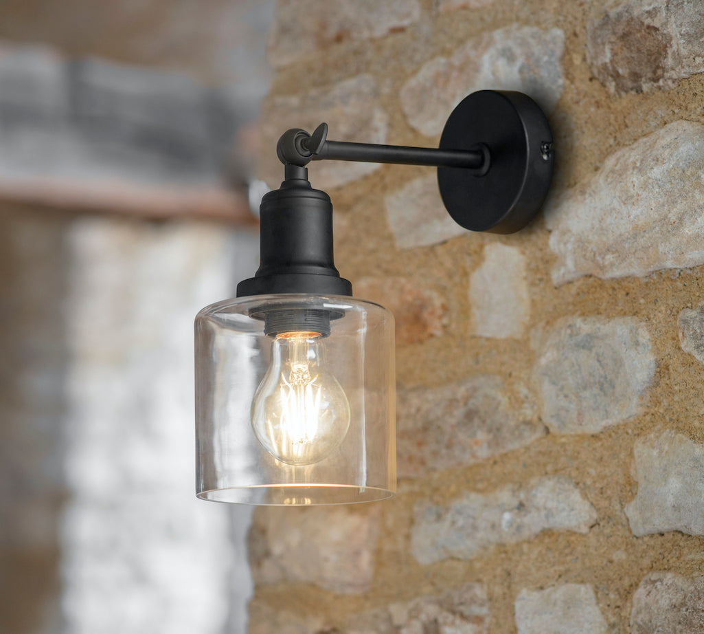 Hoxton cylinder wall light by Garden Trading