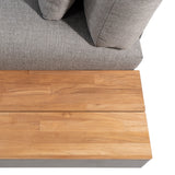 detail of teak side table