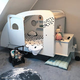 Mathy by boys kids caravan bed in white