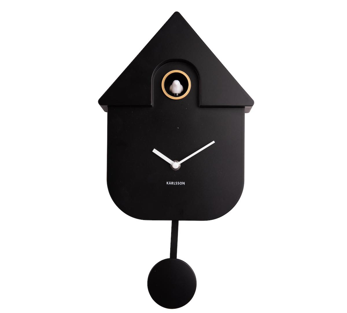 modern black and white cuckoo clock 