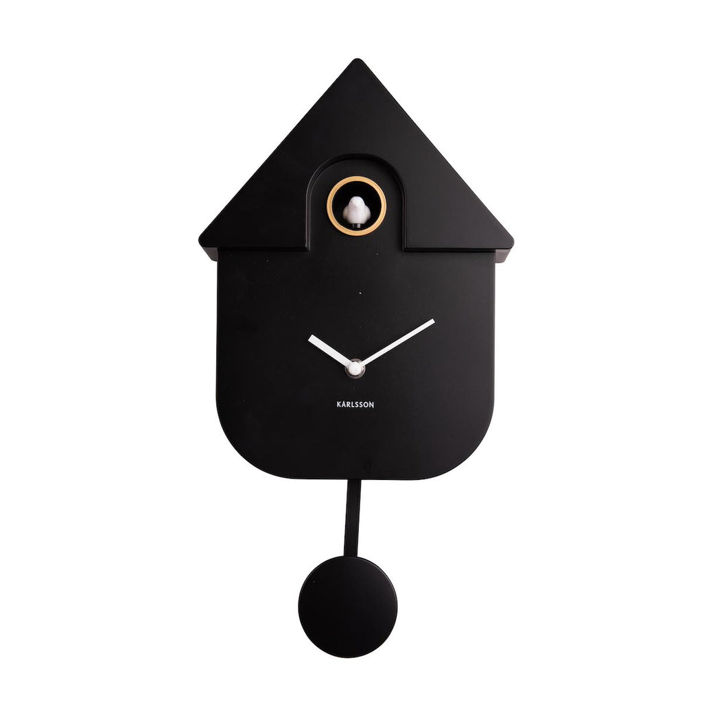 modern black and white cuckoo clock 