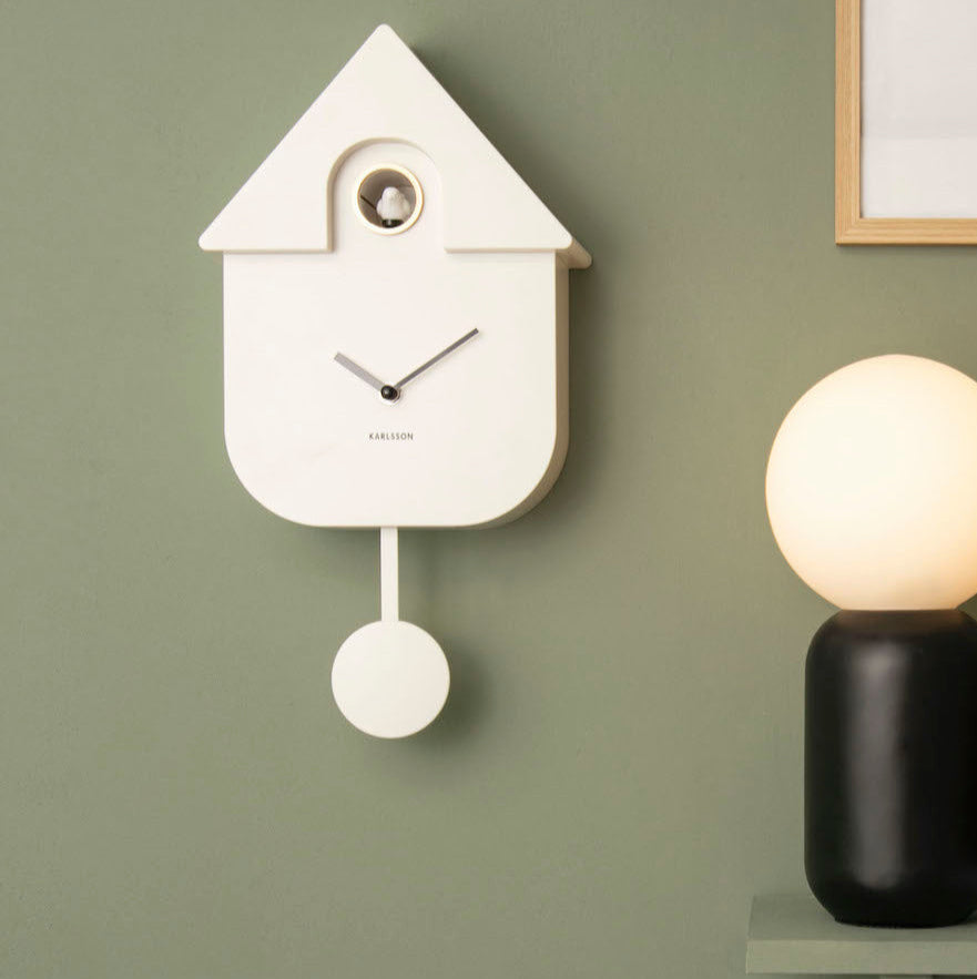 white cuckoo clock 
