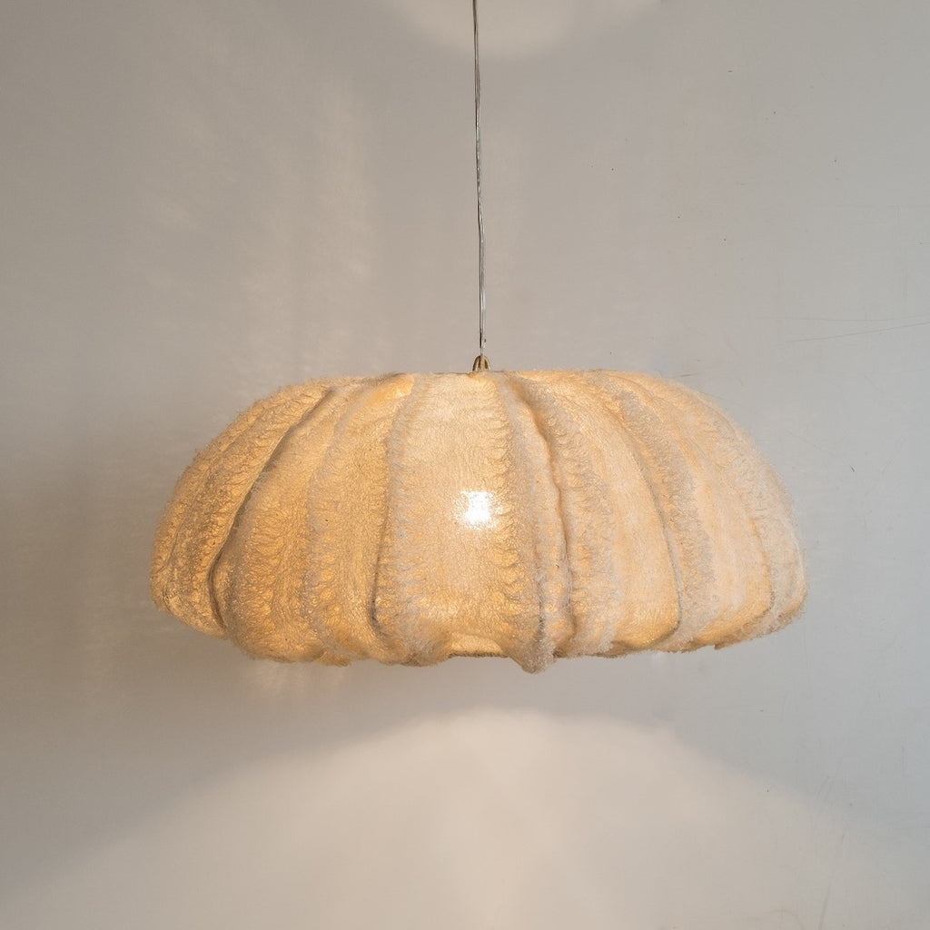 Loofah sponge pendant light by Zenza