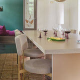 Cream veneered dining table 