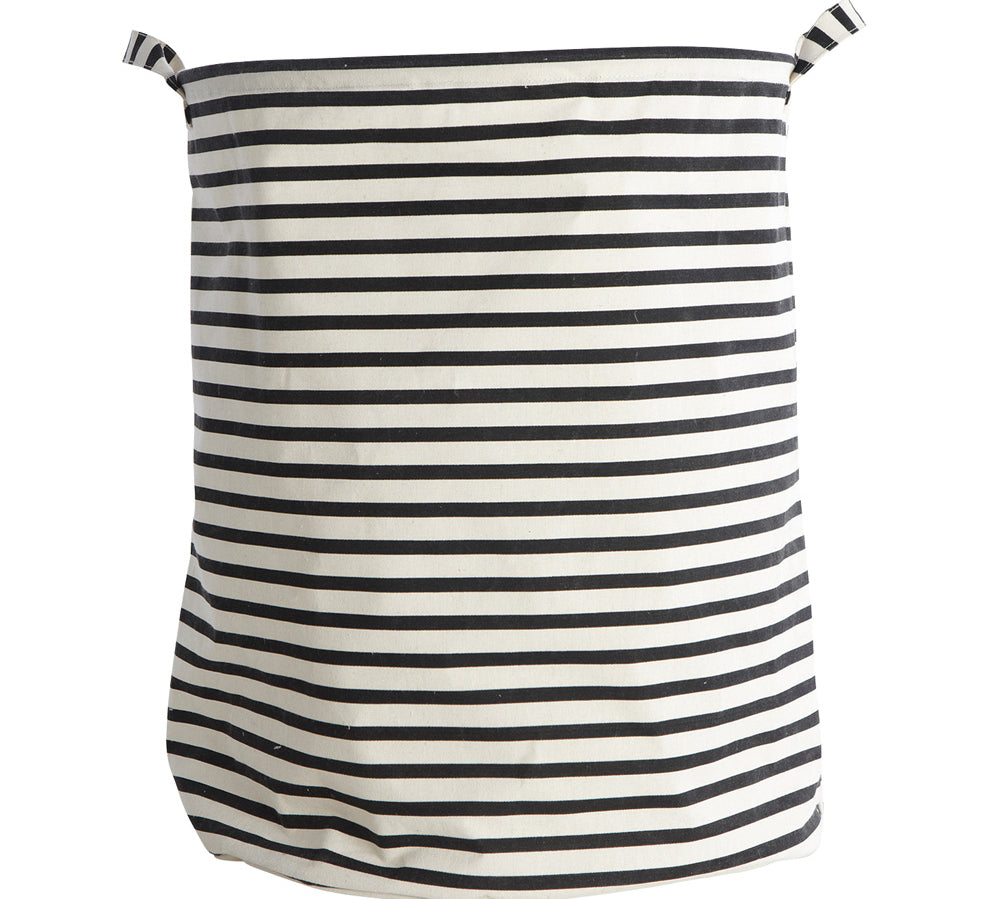 black and white stripe laundry bag by House Doctor