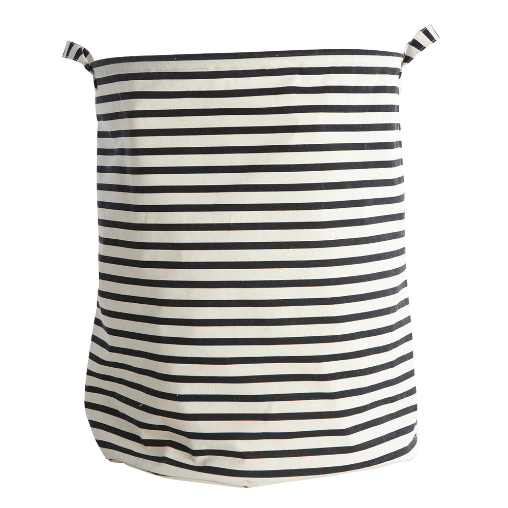 black and white stripe laundry bag by House Doctor