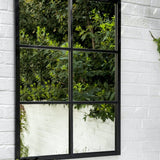 Fulbrook rectangular panelled garden mirror