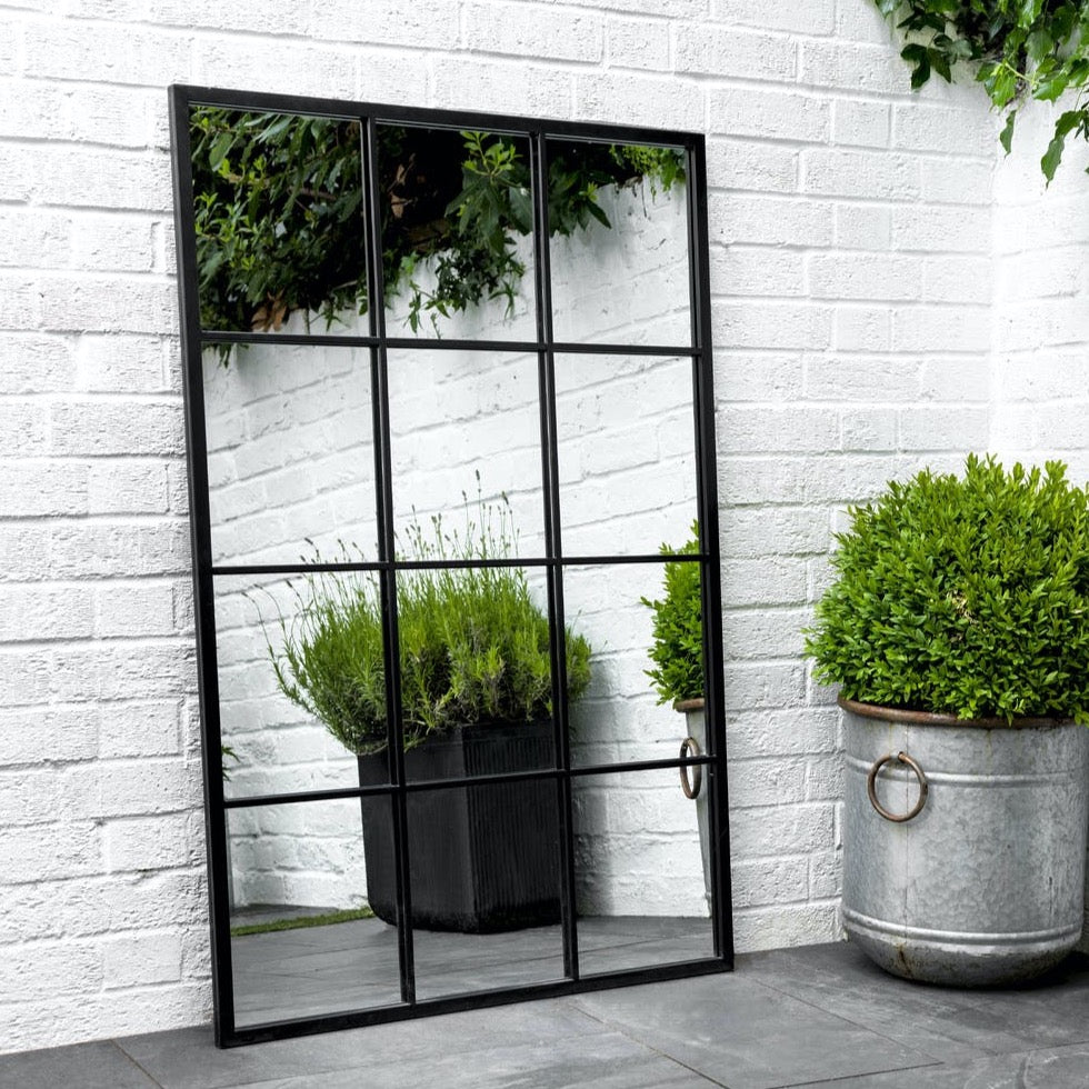 Rectangular garden mirror 