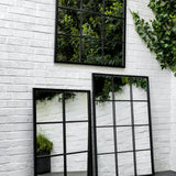 rectangular panelled outdoor mirror