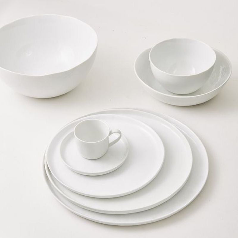 Porcelino white plates 