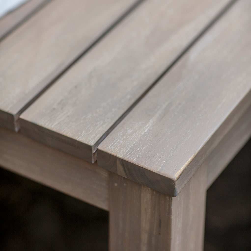 detail of Porthallow outdoor dining table 