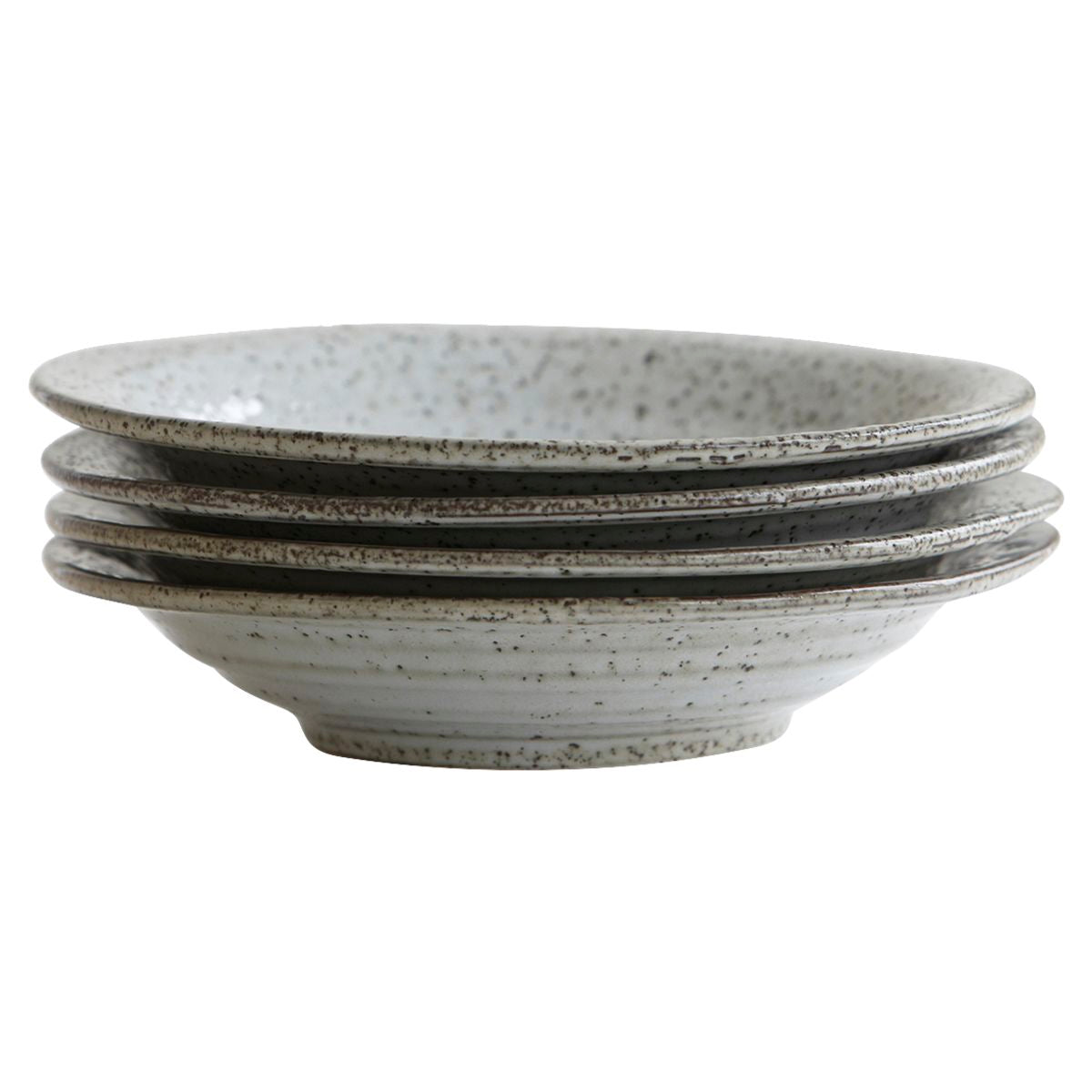 speckled blue grey soup bowls