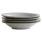 speckled blue grey soup bowls