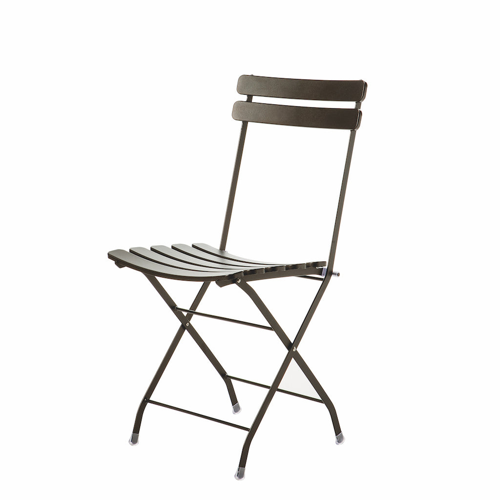 Step outdoor folding chair in grey 