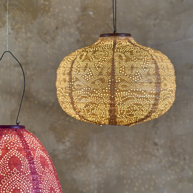 solar hanging paper lights 