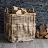 square rattan basket by Garden Trading 