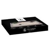 zen garden set with sand, rake and pebbles